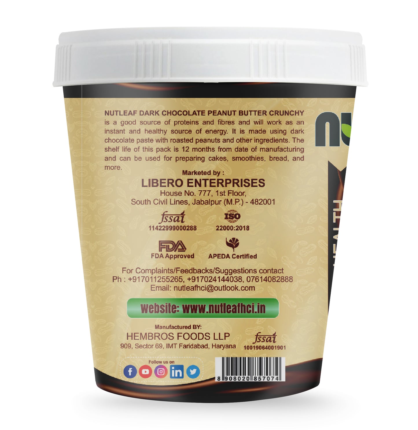 Dark Chocolate Crunchy 1kg