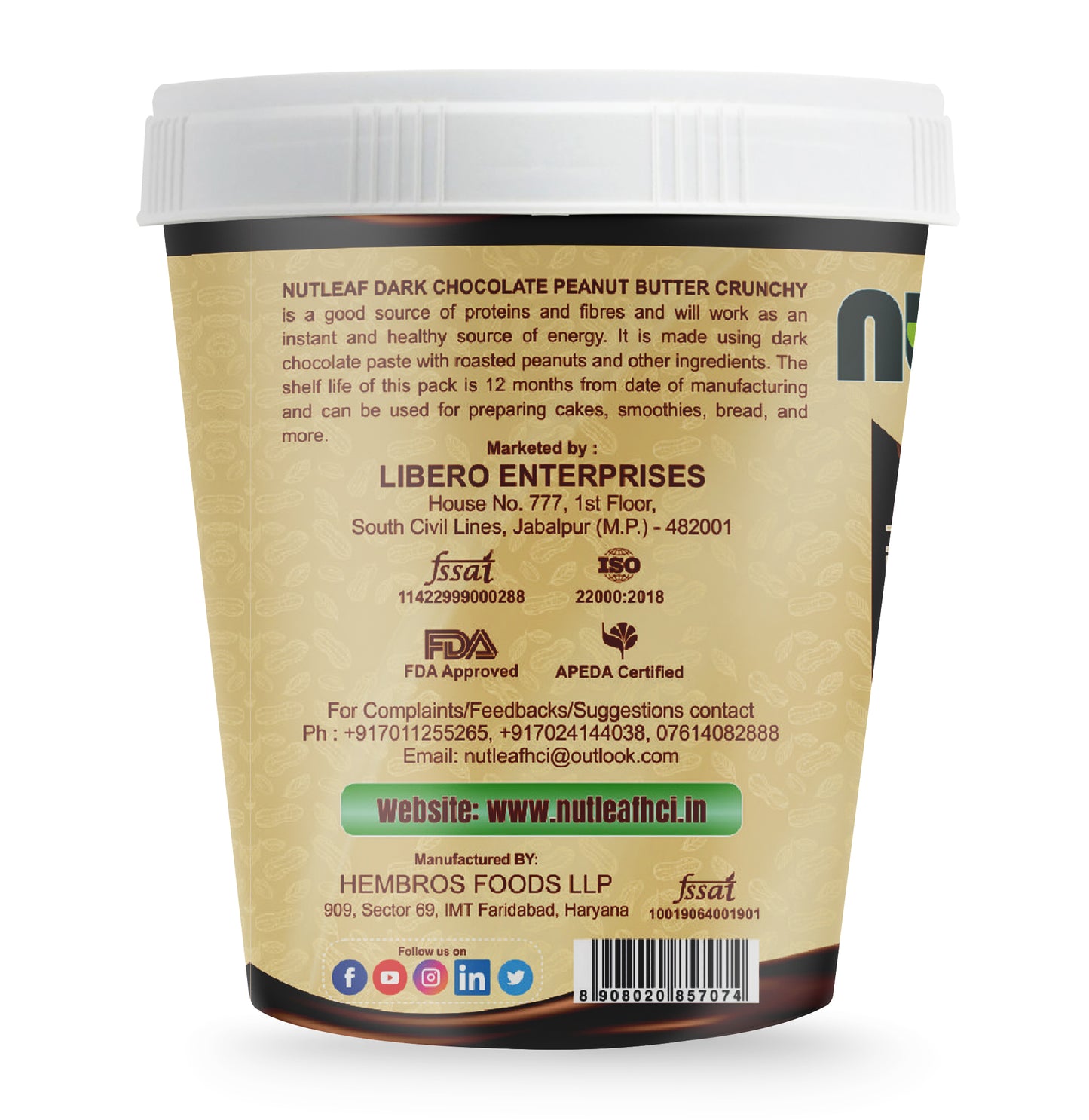 Dark Chocolate Crunchy 500gm