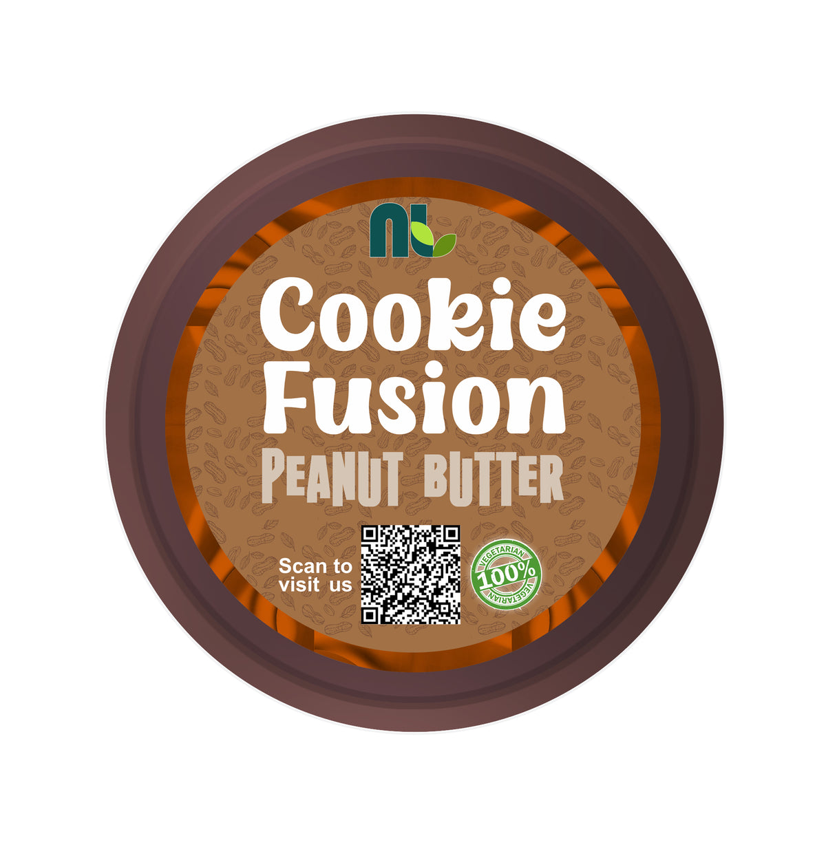 Nutleaf Cookies & Cream Cookie Fusion Peanut Butter | Protein Rich Peanut Butter | 1kg